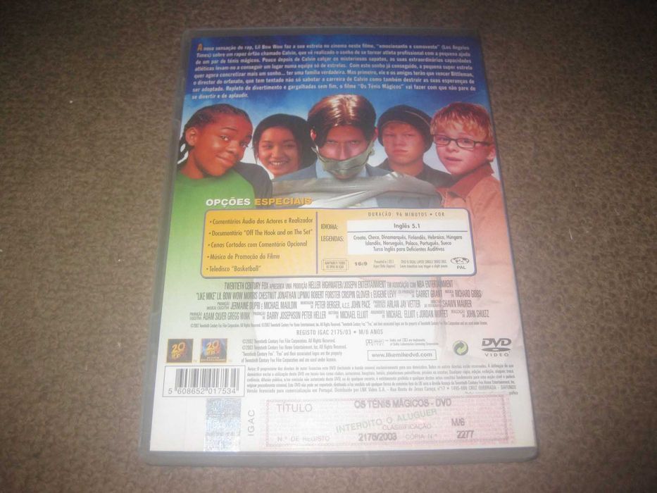 DVD "Os Ténis Mágicos" com Lil' Bow Wow