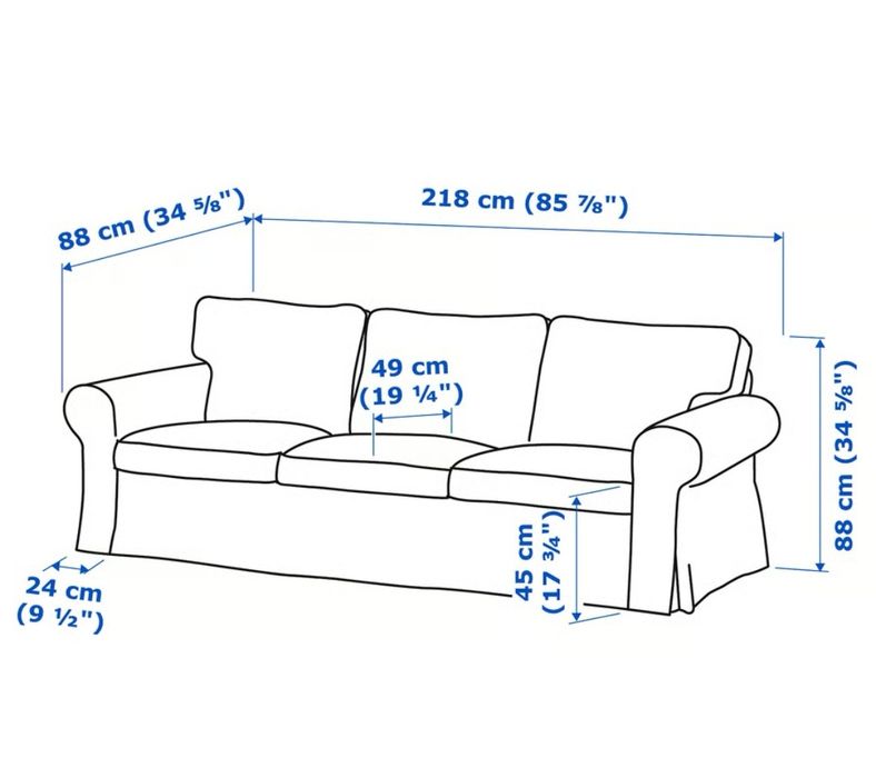 3 osobowa sofa ikea EKTORP