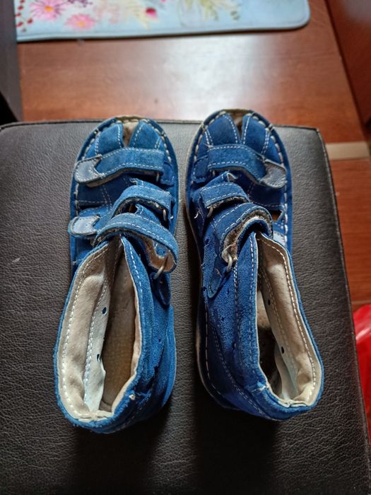 Oryginalne skórzane danielki 31 navy blue