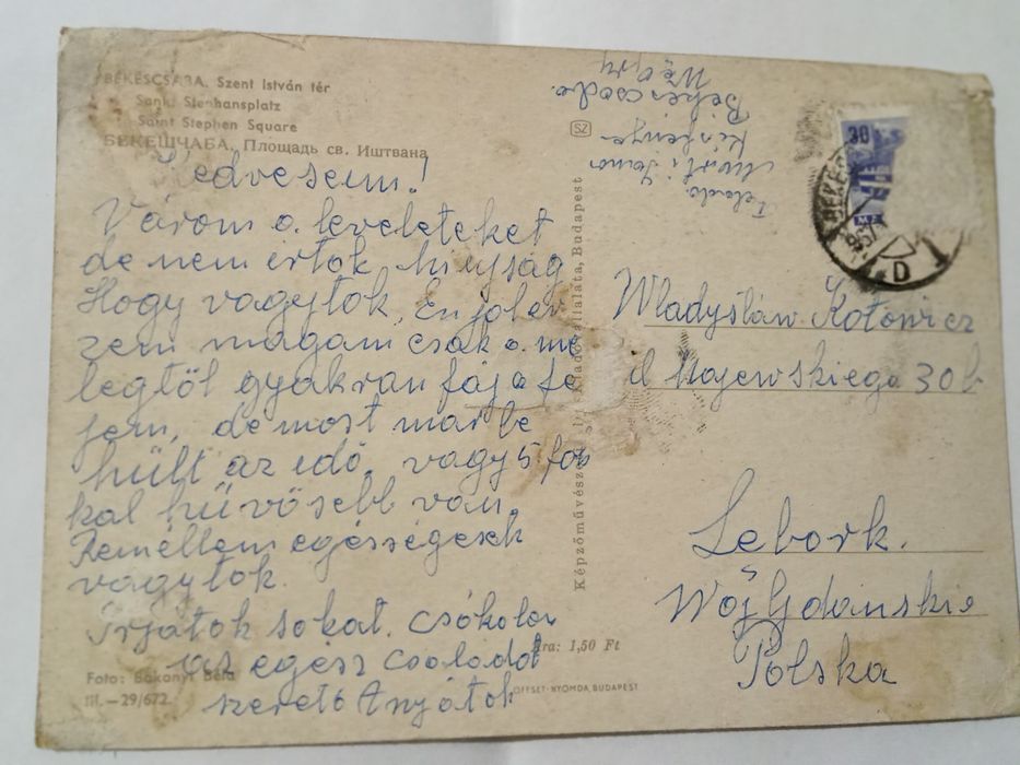 Stara pocztówka Węgry