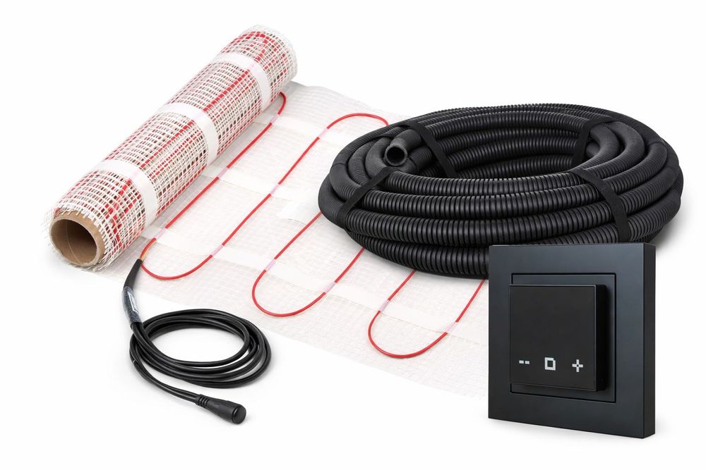 Zestaw Mata grzewcza pod płytki z termostatem
