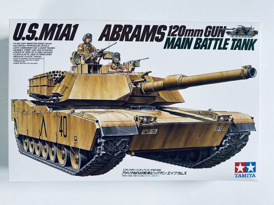 Czołg M1A1 Abrams modelvdo sklejania Tamiya 35156