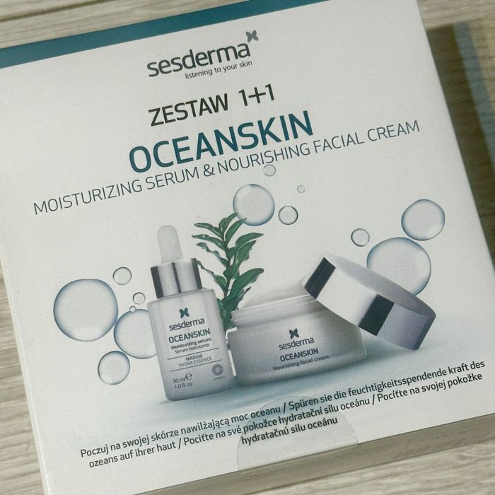 Zestaw 2 produkty!! Sesderma Oceanskin serum i krem nawilżający