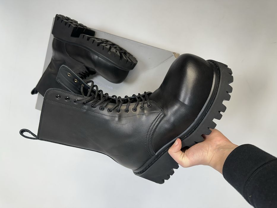 BALENCIAGA STOMPER BOOTS Leather кожаные шкіряні ботинки opium черные