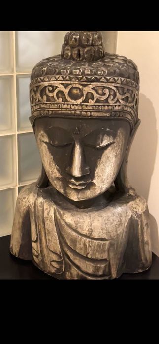 Estátuas Grandes Buda em Madeira maciça (1m x 50cm) e (75cm x50cm)