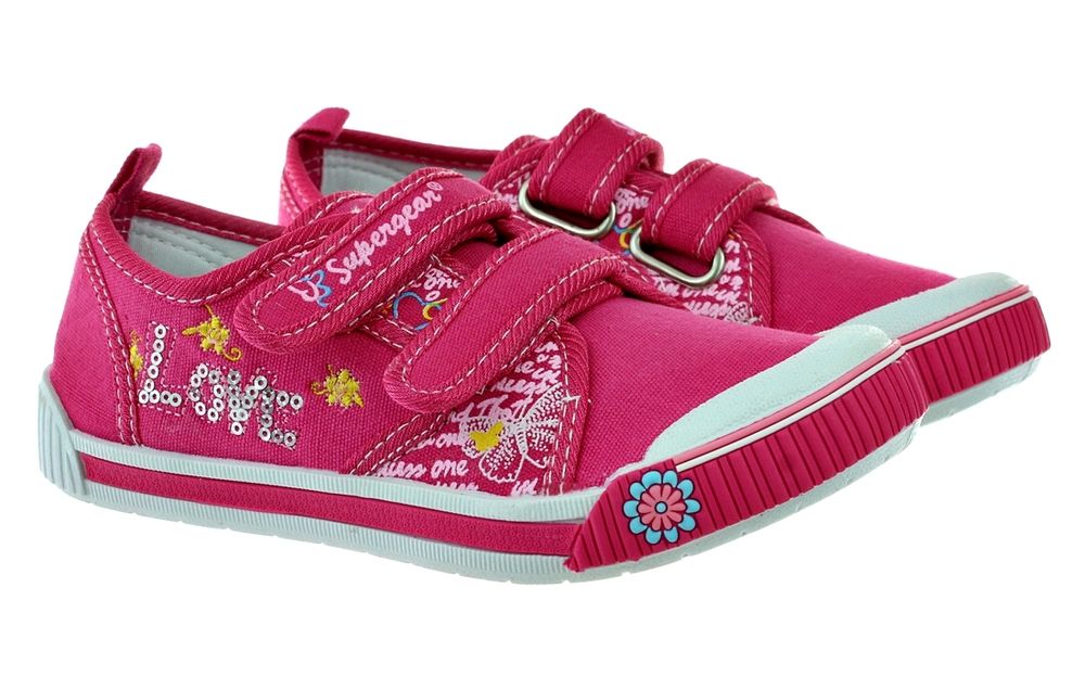 Tenisówki buty sportowe na rzep fuksja dziecięce 6254 rozm. 27
