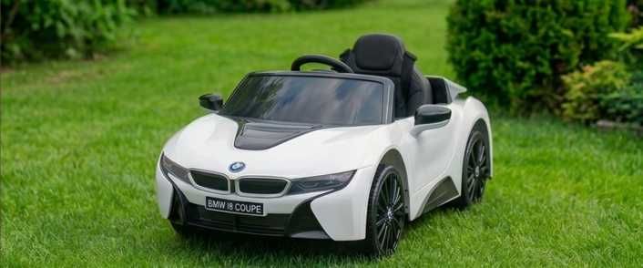 NOWE Auto Na Akumulator Dla Dzieci Sportowe Pilot EVA LED MP3 USB Wolny Start Pasy Pokrowiec 3 Kolory  NIEBIESKI POMARAŃCZOWY BIAŁY Prezent