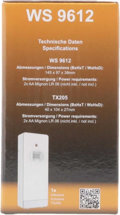 метеостанція Сучасна  Technoline WS9612 чорна