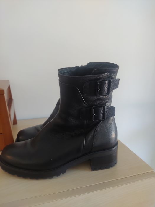 Botas pretas RUSSELL & BROMLEY  DYNAMO tam 36 biker