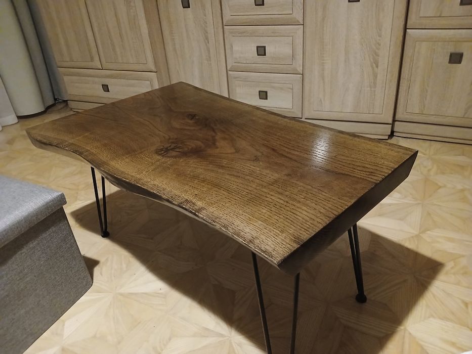 Stolik kawowy loftowy dębowy