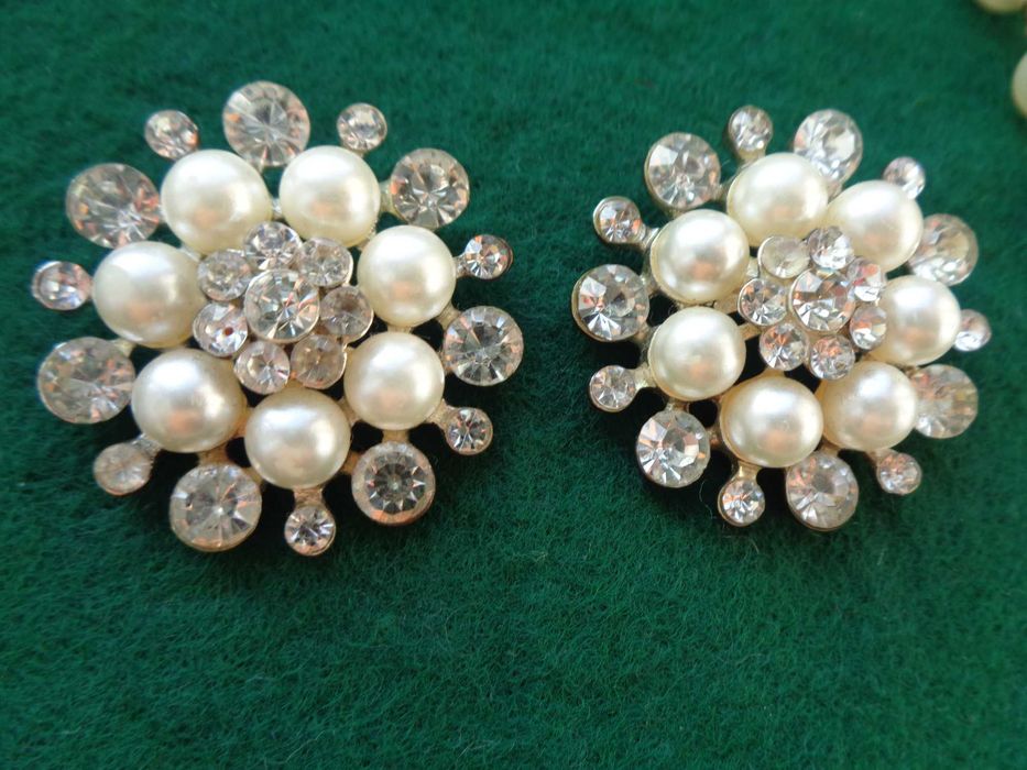 весільні білі штучн перли намисто