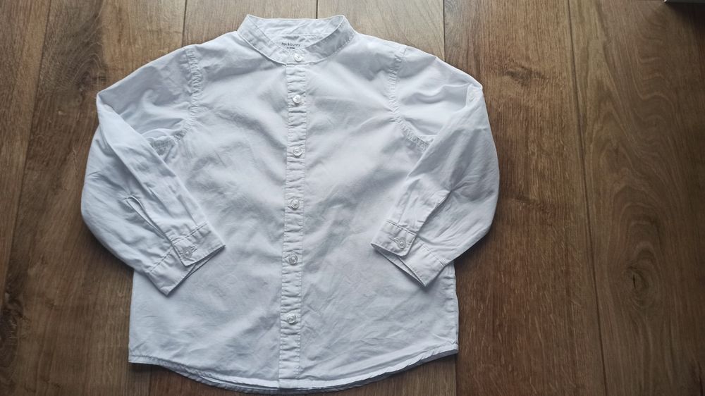 Elegancka komplet chłopięcy, koszula jeansy sweterek