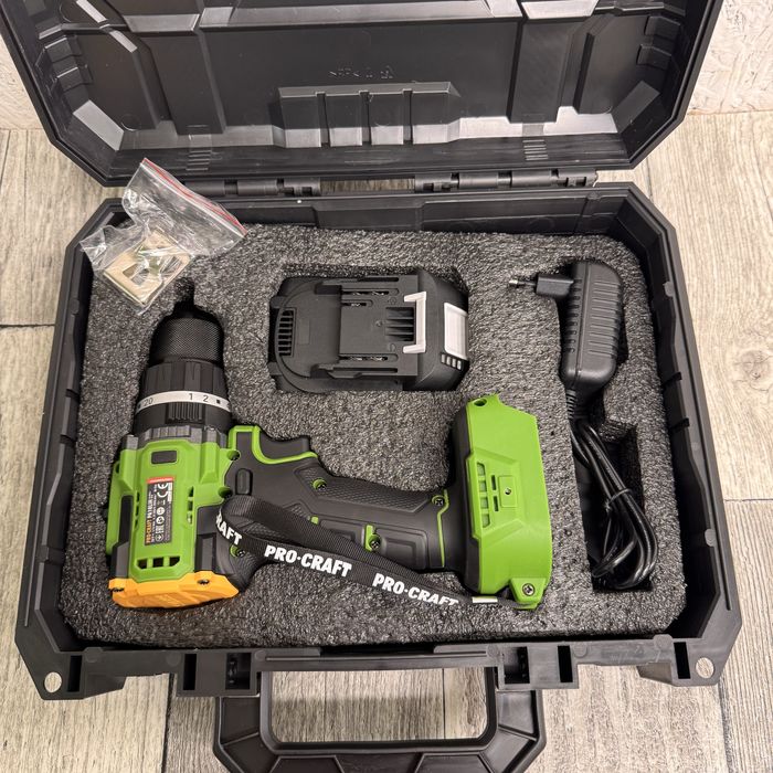 Ударний безщітковий акумуляторний шуруповерт Procraft PA18LIH 80nm