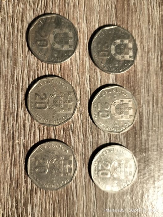 Moedas de 20 escudos