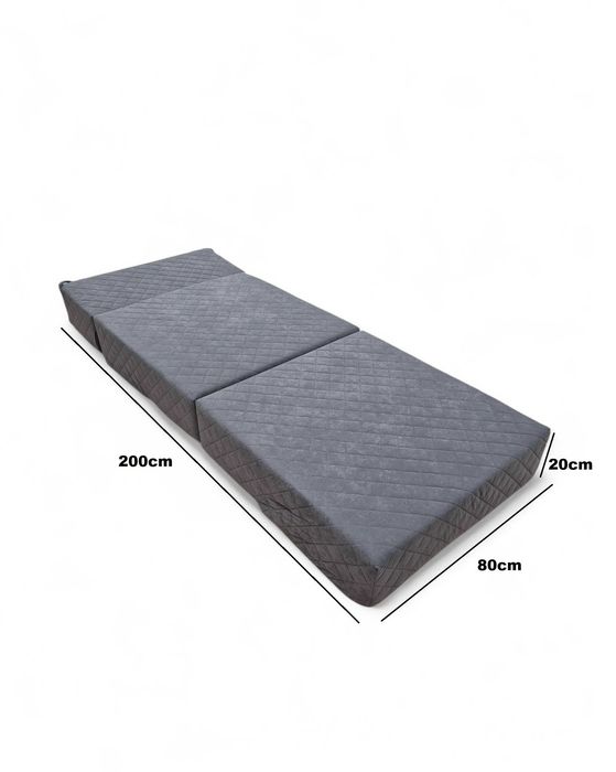 Materac składany gr.20cm! Sztruks Fotel Kanapa Sofka