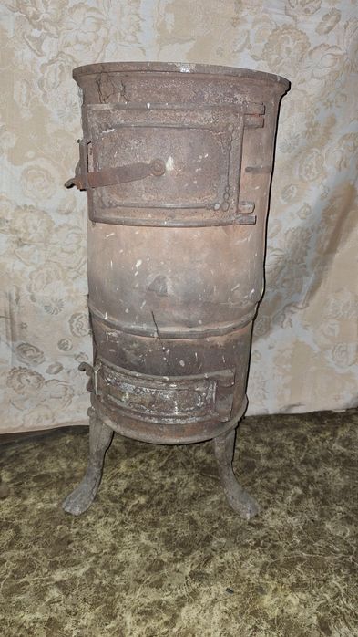 Piec koza żeliwny i szamotowy