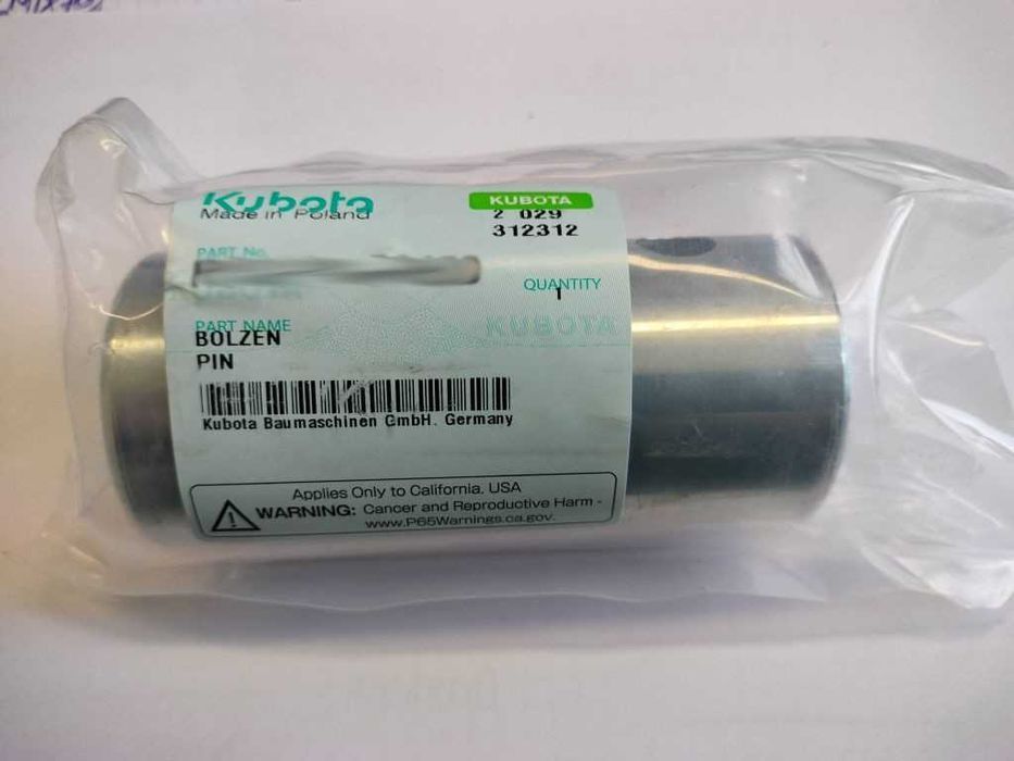 Sworzeń konika minikoparka Kubota KX019-4