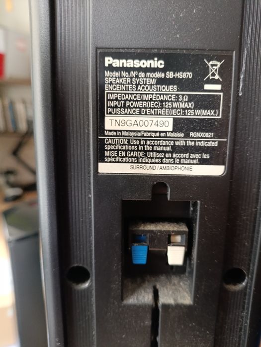 Głośniki kina domowego Panasonic