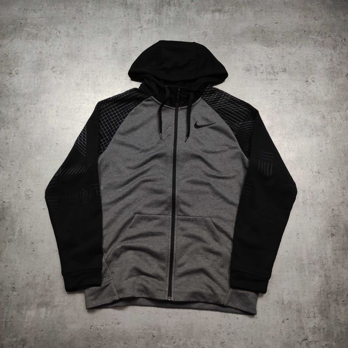 MĘSKA Bluza Rip Rozpinana Hoodie Dri-Fit Nike Logo z Kapturem Casual