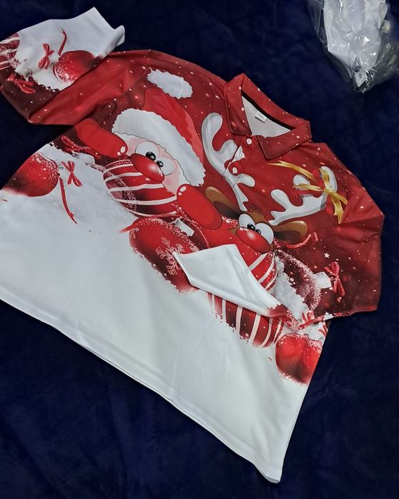Bluzka koszulka bluza polo Świąta Renifer XXXL