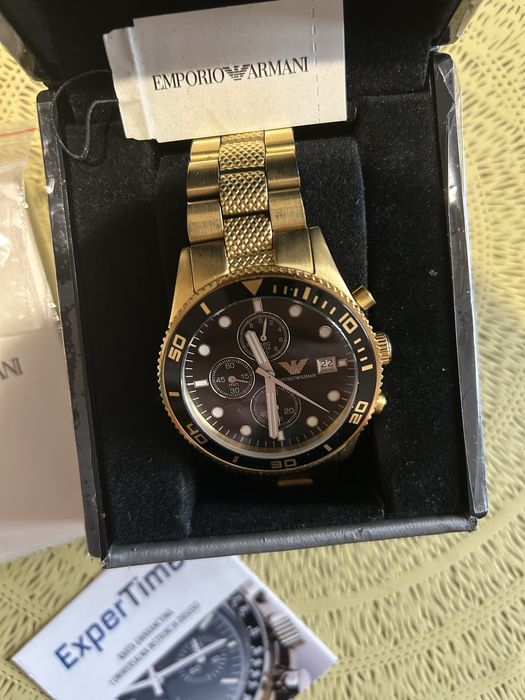 Zegarek Emporio Armani AR5857 złoty