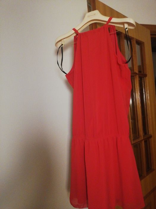 Vestido senhora rosa choque