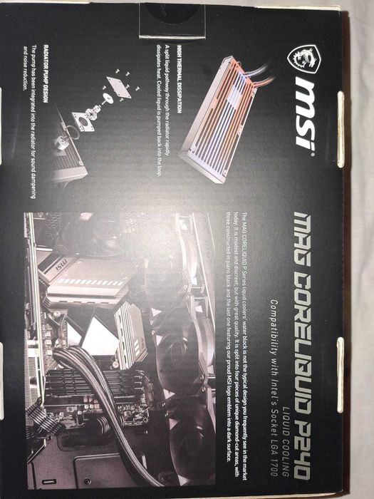 Watercooler MSI MAG CoreLiquid P240 - Kit de Refrigeração Líquida