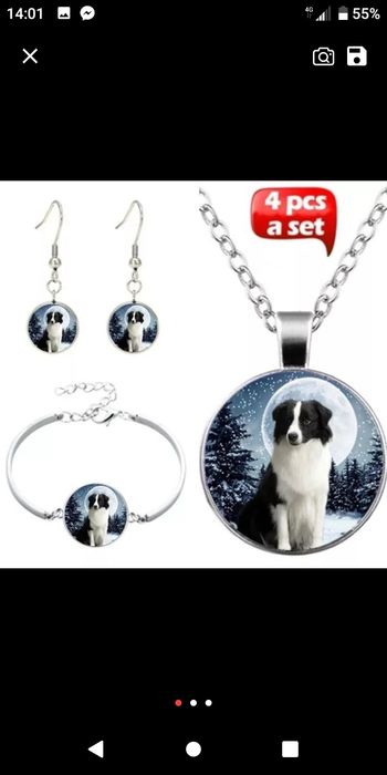 Conjunto de jóias. Várias imagens