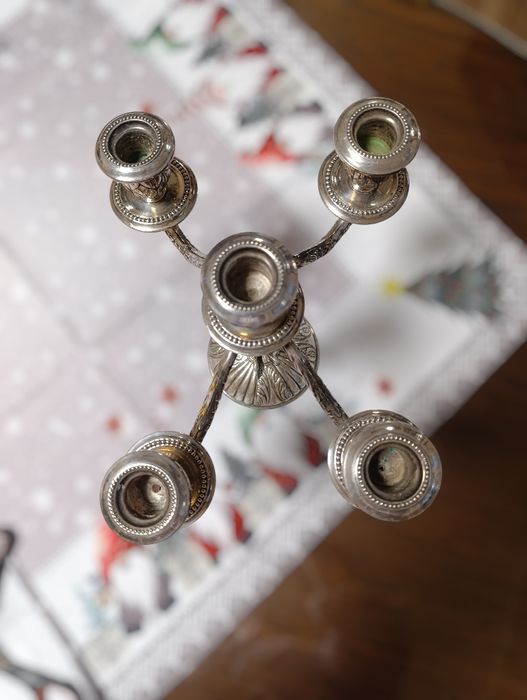 Підсвічник посріблений