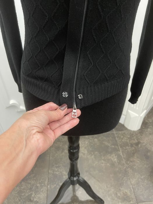 MAX MARA piękny sweter na zamek z golfem