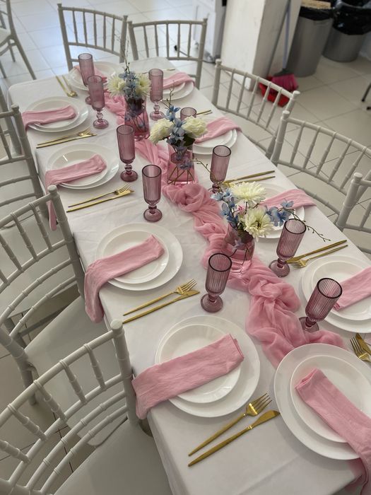 Decoração e aluguer de material