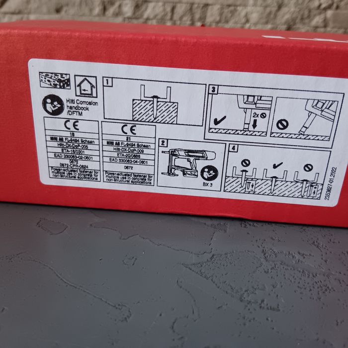 Kołki hilti X-P 20 B3 MX 400sztuk