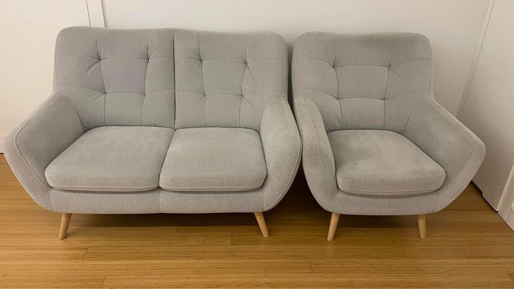 Sofa dwuosobowa i fotel