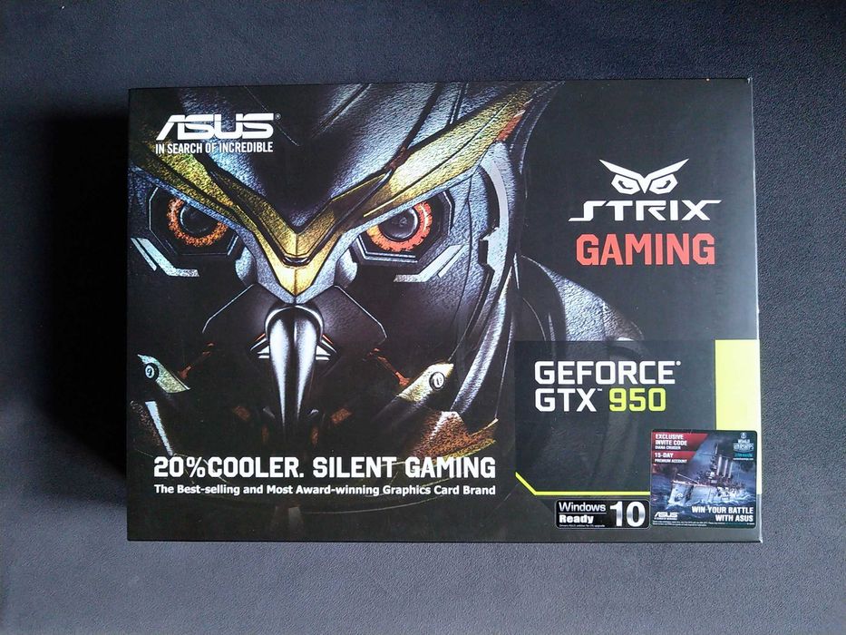 Asus Nvidia GTX 950 Strix, 2GB Ram DDR5, Gaming
