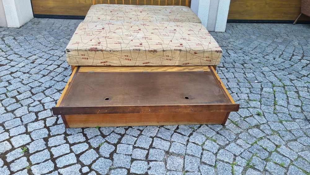 Sofa modułowa rogówka Design PRL lata 60 Polska do renowacji