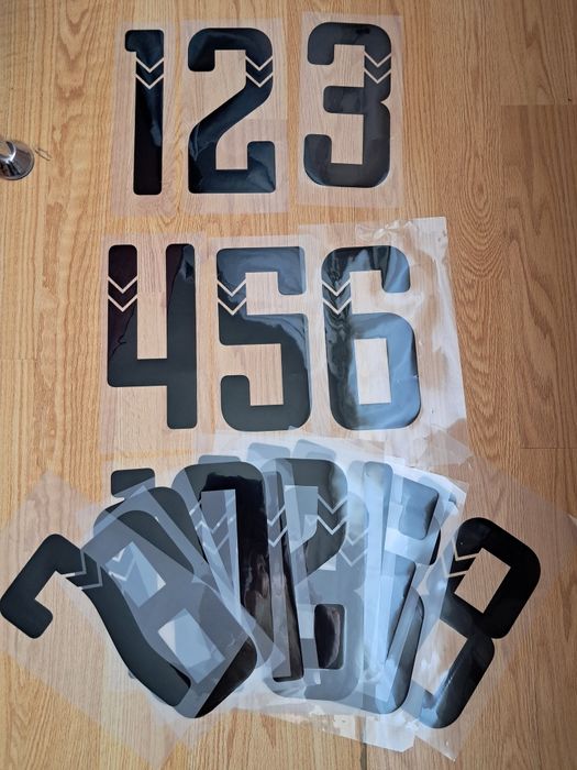 Цифры, термопереносные наклейки на одежду