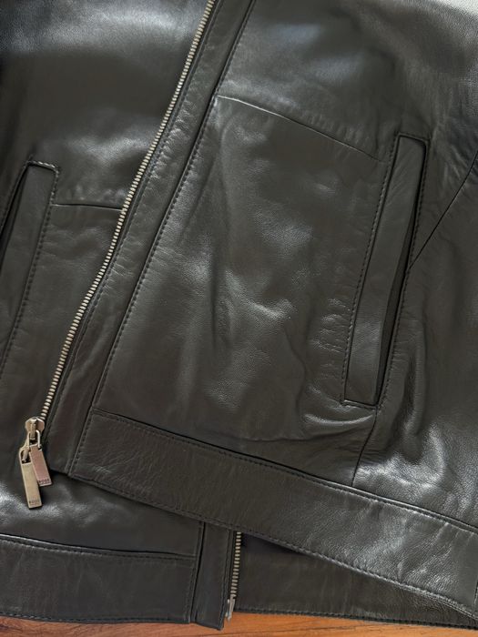 Hugo Boss leather jacker