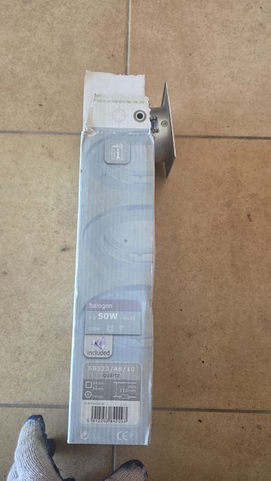 Lampki Gu10 nowe szczotkowany INOX 3x mini 3x standard