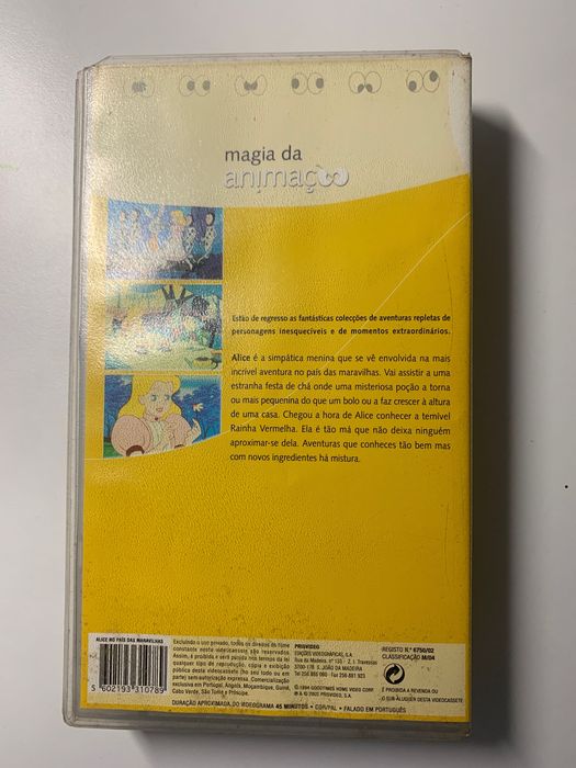 Cassete de vídeo de animação VHS bom estado