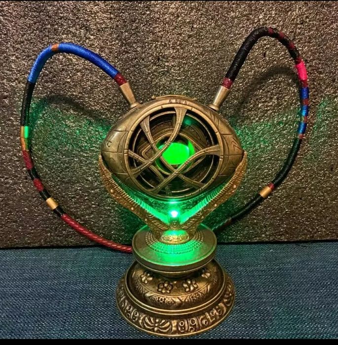 Olho de Agamotto Mecânico Doctor Strange Pedra do Infinito Tamanho Rea