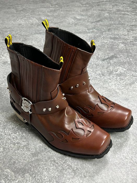 Чоботи авангард архів коричневі archive boots opium shoes авангардні черевики avangard boots ботинки архив авангард 39 40 41 42 43