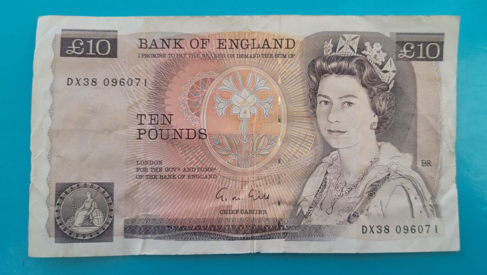 Banknot 10 funtów 1988 - Królowa Elizabeth II  - Wielka Brytania  (75B