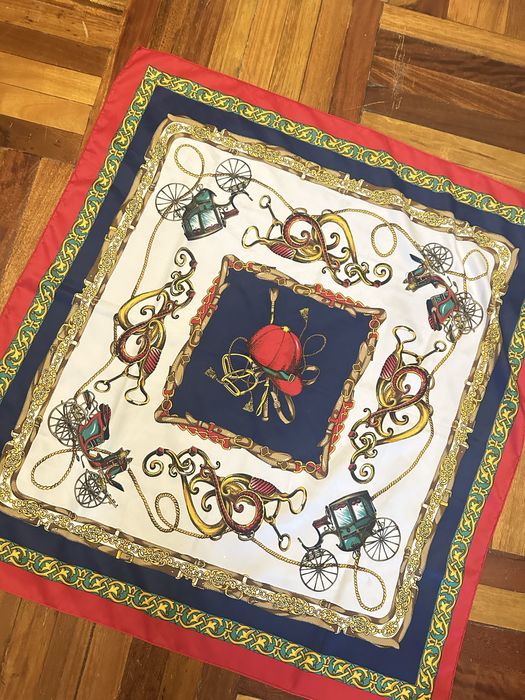 Платок накидка шарф шарфик под шелк большой стильный трендовый яркий