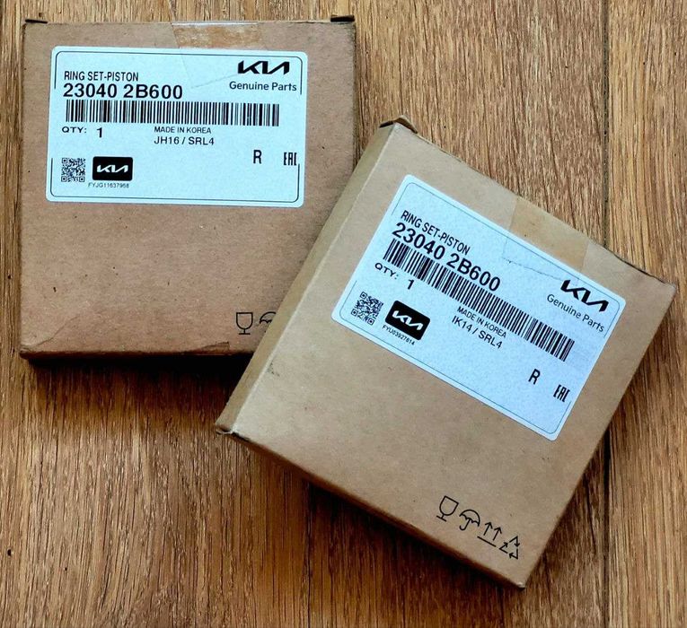 Оригінал Mobis KIA Hyundai поршневі кільця STD 23040-2B600 2 комплекта