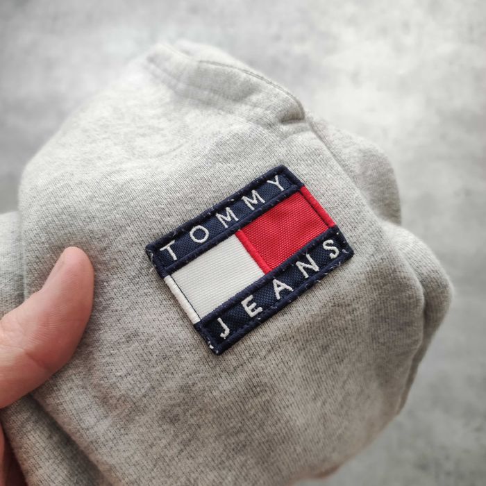 MĘSKIE Spodnie Dresy Bawełna dresowe PREMIUM Szare Tommy Hilfiger
