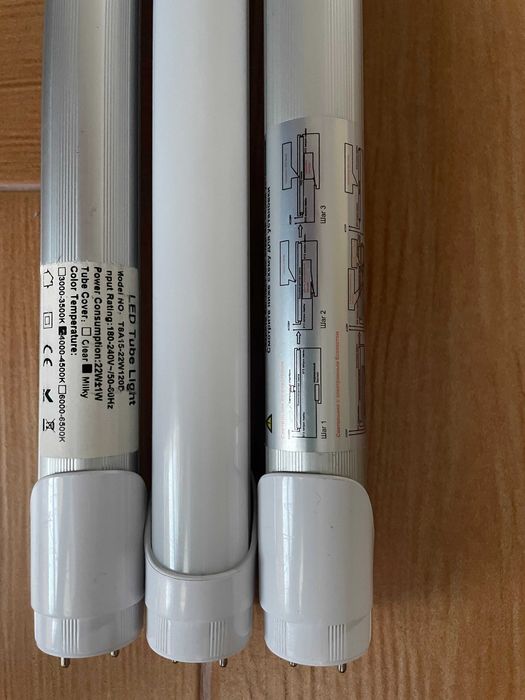 LED лампа в алюмінієвому корпусі T8A15-22W120D 150 см.