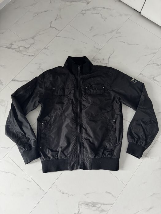 Męska kurtka funk'n'soul kurtka na jesień na wiosnę czarna rozmiar L