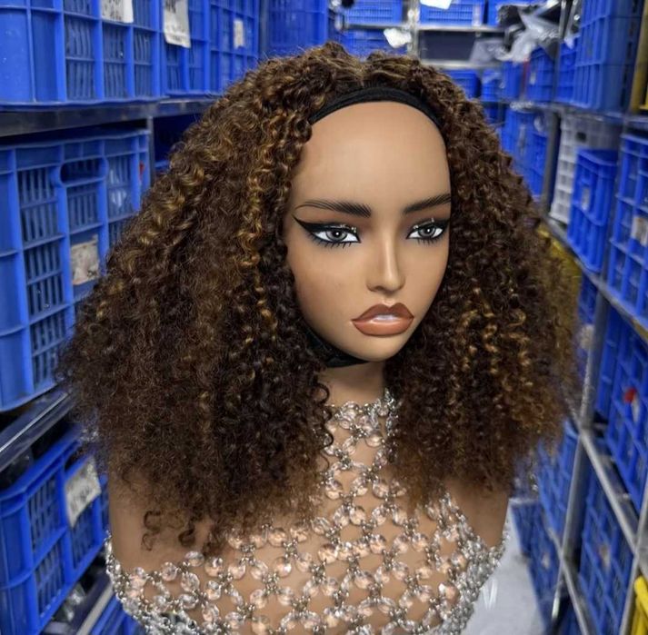 Peruca de cabelo humano verdadeiro