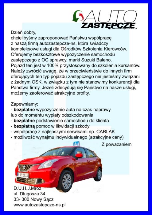 Nauka jazdy z OC zastępcza L Fabia