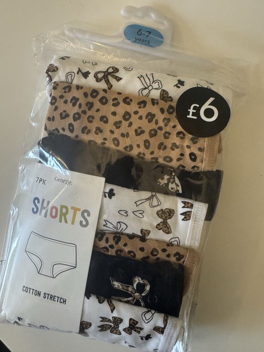 Білизна трусики для дівчат 6-7 років 116-122 однотонні ститч stitch